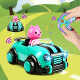 Girls Toys for 3 Year Old,Remote Control Car Toys for Kids, 3 Dolls,RC Car Toy with Music and Lights T70