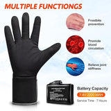 BARCHI HEAT Heated Gloves Rechargeable Electric Battery Heated Gloves Liners for Men Women, SIZE XL