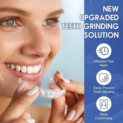 MIRORA 4PCS Adult Anti Grinding Mouth Guard for Grinding Teeth at Night