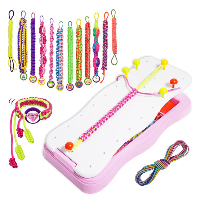 HRTELISI Bracelet Making Kit, Friendship Bracelet Kit - Girls Gifts 8-12 Years Old, Birthday Gifts Ideas for Girl 7 8 9 10 11 12, Popular Bracelet Crafts Toys for Kids