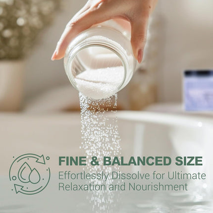 Spa Luxetique Bath Salt 3 x 480g, Premium Pure & Natural Epsom Salts for Soaking, Bath Salt for Women
