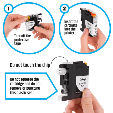 Odoga 20 Pack LC103XL LC103 LC101 Ink Cartridge, High Yield Combo Pack Replacement for for Brother MFC-J450DW J470DW J475DW J870DW J4510DW J6920DW J4710DW [8 Black, 4 Cyan, 4 Magenta, 4 Yellow]