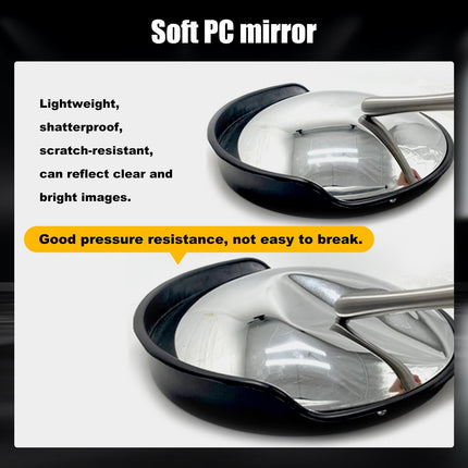 KOBSAINF 12" Convex Mirror Outdoor with Adjustable Wall Fixing Bracket,Driveway Mirror,Blindspot Traffic Mirror for Driveway Garage Park Outdoor Wide Angle View Curved Security Blind Spot Mirrors