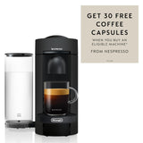 Nespresso Vertuo Plus Single Serve Coffee and Espresso Machine by De'Longhi, Black Matte
