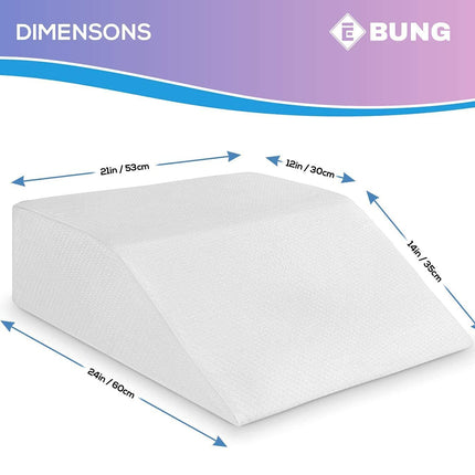 Ebung Leg Pillow Replacement Cover ONLY - Fits Leg Elevation Pillow, Washable