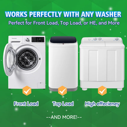 Washing Machine Cleaner Tablet, 24 Tablets Laundry Descaler for HE, Top Load & Front Load Washer Cleaner, Highly Efficient Deodorizer Deep Clean Inside Drum and Laundry Tub Seal