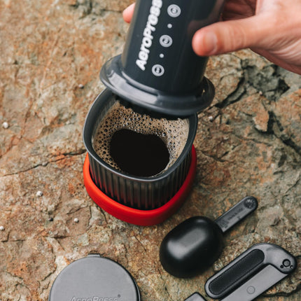 AeroPress Go All-in-One French Press, Pour-Over & Espresso Style Manual Brewer Extra Small Portable Coffee Maker Kit