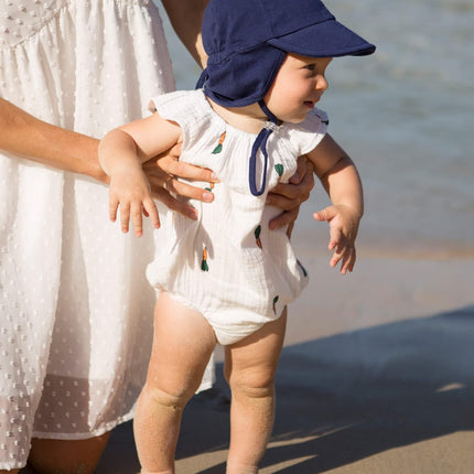 FURTALK Baby Sun Hat UPF 50+ UV Ray Sun Protection Cotton Toddler Hats, Navy
