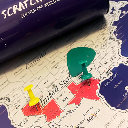 Scratch & Go World Map 24" x 31" Scratch off Map