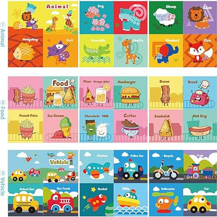 Child's First Soft Books with Rustling Sound,Non-Toxic Cloth Books Toy Set T80