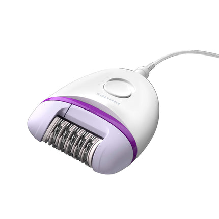 NEW Philips Satinelle Essential Compact Corded Epilator, Electric Hair Removal Device with Bikini Trimmer, BRP505/00