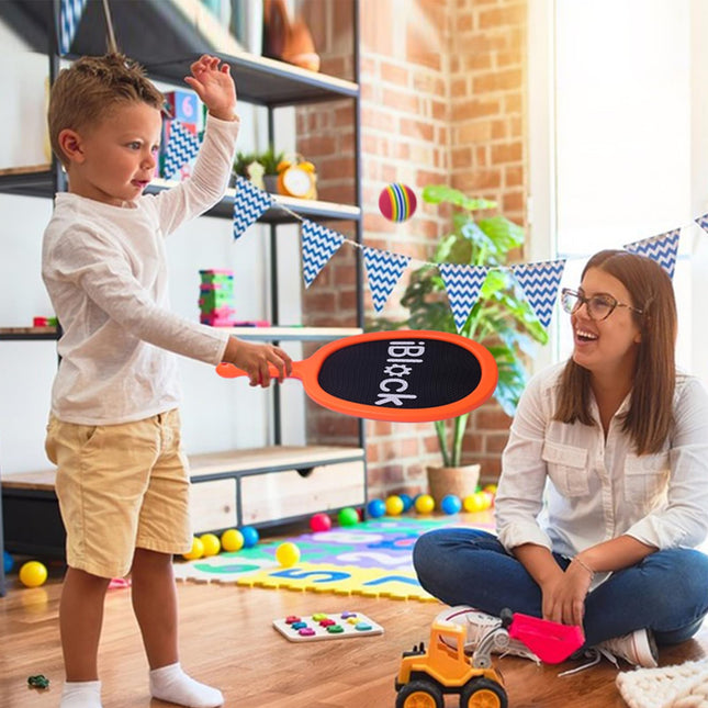 RORLAND Racquet Set,Paddles and Bouncy Balls,Ideal for Family Indoor Outdoor Activities,Sport Game for Beginner or Intermediate Fun Play, Swing Racket in Beach Pool Backyard Playground Lawn Park Court