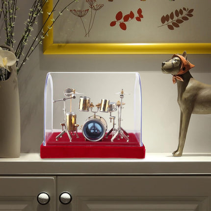 ALANO Mini Drum Model Mini Drum Set Musical Instrument Ornament 14cm