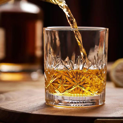HOSCK 2-PACK of 360ml Whiskey Glasses/Wine Glass Cups for Whiskey, Beer, Cocktail, Juice
