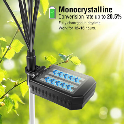 FRSTONA Outdoor 4 Pack Solar Firefly Lights Decorative 10 LED Big Bulb Waterproof Wind Swaying for Yard Lawn Pathway Flower Decor
