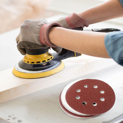 LotFancy Sanding Disc, 5 Inch 8 Hole, 110PCS - 40 60 80 100 120 180 240 320 400 800 1000 Grit Assorted Sand Paper, Hook and Loop Sandpaper, Random Orbital Sander Pads
