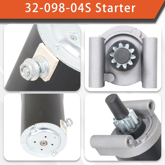 labwork Starter Motor Replacement for Kohler 32-098-04 32-098-04S Replacement for Cub Cadet i1046 i1050 LT1046 Replacement for Toro GT2100 LX468