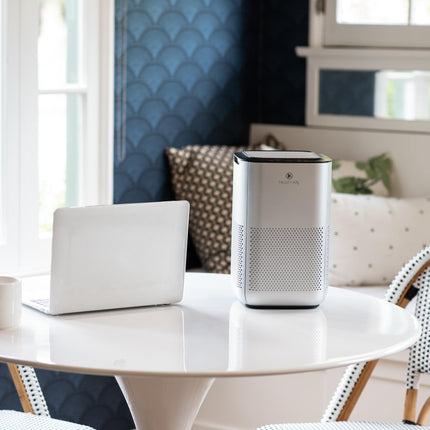 Medify Air MA-15 Air Purifier with H13 True HEPA Filter | 330 sq ft Coverage | for Allergens, Wildfire Smoke, Dust, Odors, Pollen, Pet Dander | Quiet 99.9% Removal to 0.1 Microns | Silver, 1-Pack