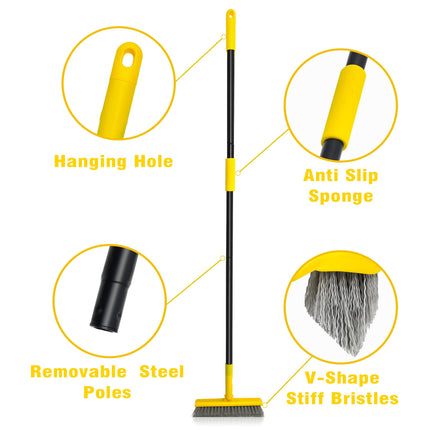 DALIPER 2 in 1 Grout Brush with 49.6" Swivel Long Handle