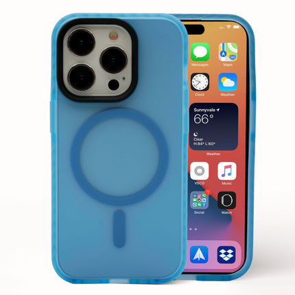 bubo Magnetic Jelly Matte TPU-PC Hybrid, Shockproof & Drop-Absorbent, Scratch-Resistant Phone Case for iPhone 16 Plus, Blue