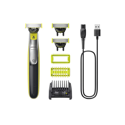Philips OneBlade 360 Face + Body – Hybrid Electric Trimmer & Shaver, Dual Blades, Wet & Dry Use
