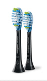 Philips Sonicare C3 Two-in-One - Genuine Replacement Electric Toothbrush Heads, Black,HX9042/95