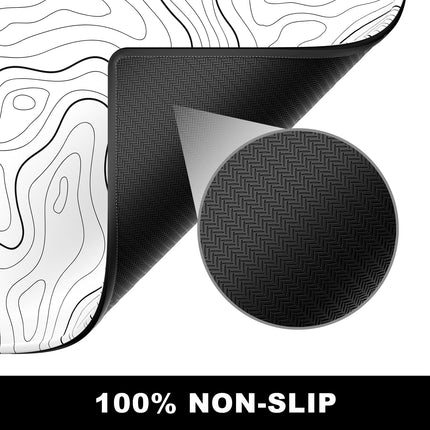 BOSOBO 80x30cm Minimalist Abstract Lines Large Desk Gaming Mouse Pad Mat
