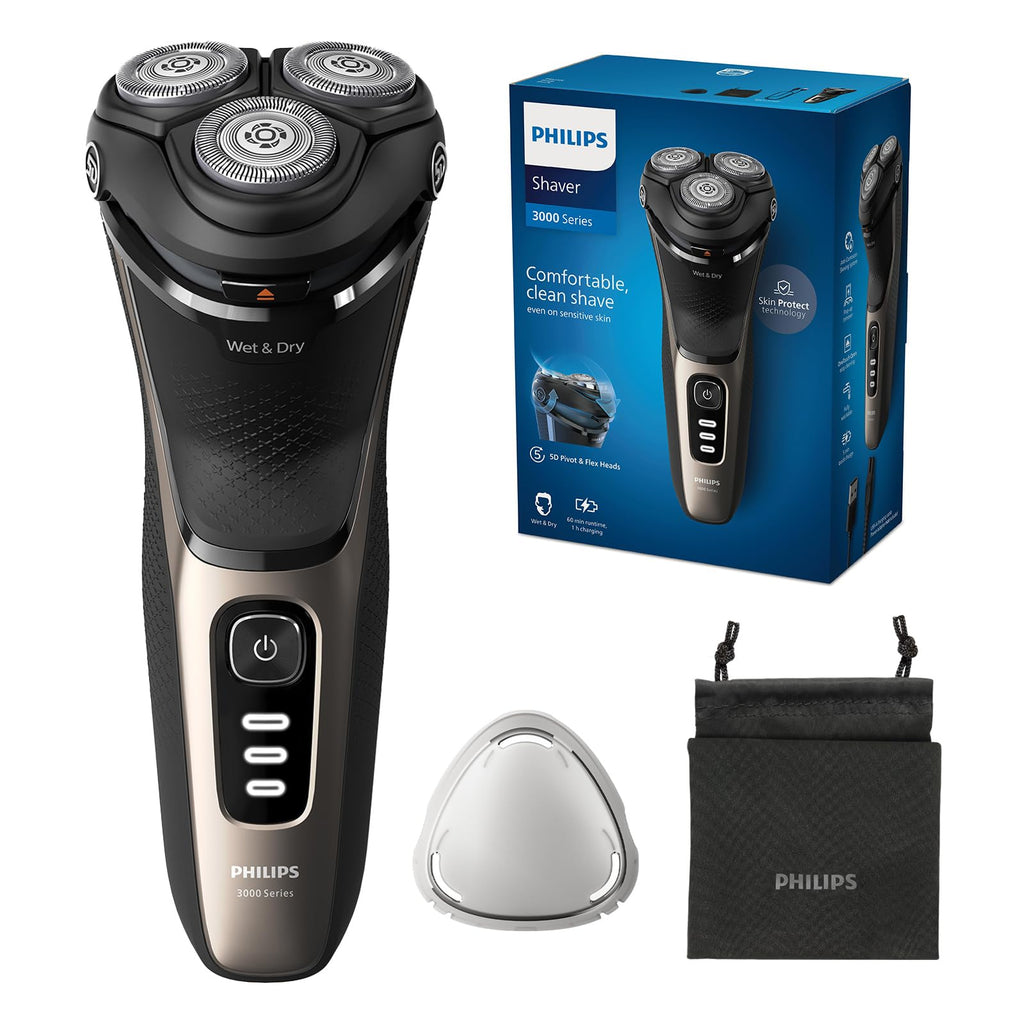 Philips Electric Shaver Series 3200, Wet & Dry with SkinProtect Technology, S3242/12