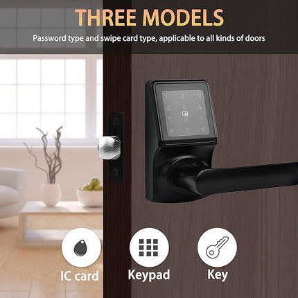 Keyless Door Lock with Touchscreen Keypad, Easy Installation, Battery Reminder