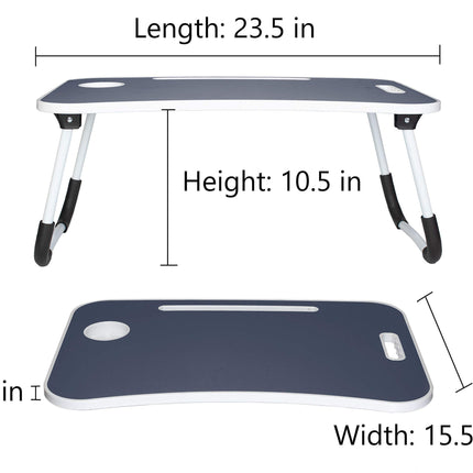 Foldable Tablet and Lap Desk with Cup Holder
