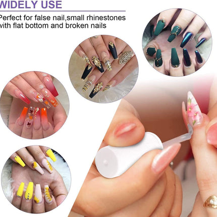 MAGIC ARMOR Coffin Nail Tips Clear nail tips with glue for Press on Nails Ballerina Nails 10 Sizes Full cover fake nails with nail glue nail files nail clippers for DIY Nail Art Extension