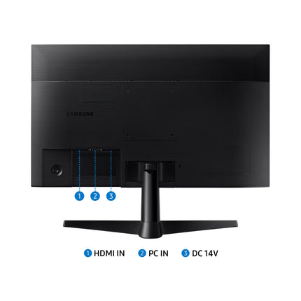 Samsung 27"  Screen LED-Lit Monitor 5ms 75Hz Eye-Saver Mode with Freesync, Black (LF27T350FHNXZA) -K