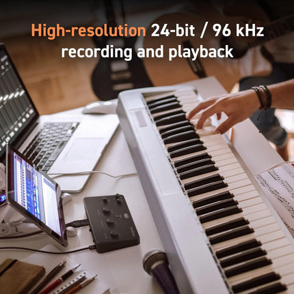 Creative Live! Audio A3 USB Audio Interface with High-Resolution Recording and Playback up to 24-bit 96kHz, with Zero-Latency Direct Monitoring-New Open Box