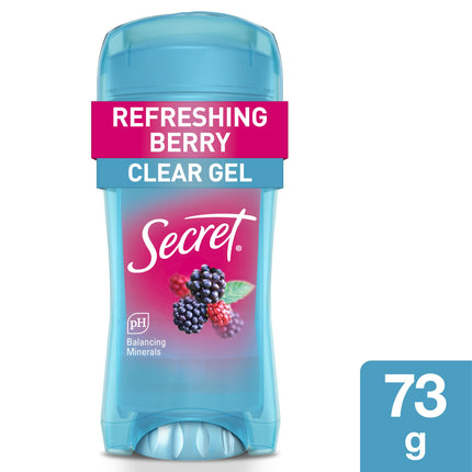 Secret Clear Gel Antiperspirant and Deodorant, Berry Scent, 73 grams