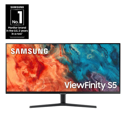 Samsung 34-inch QHD Black 100Hz 5ms LED FreeSync High Resolution Monitor (LS34C50DGANXZA) -K