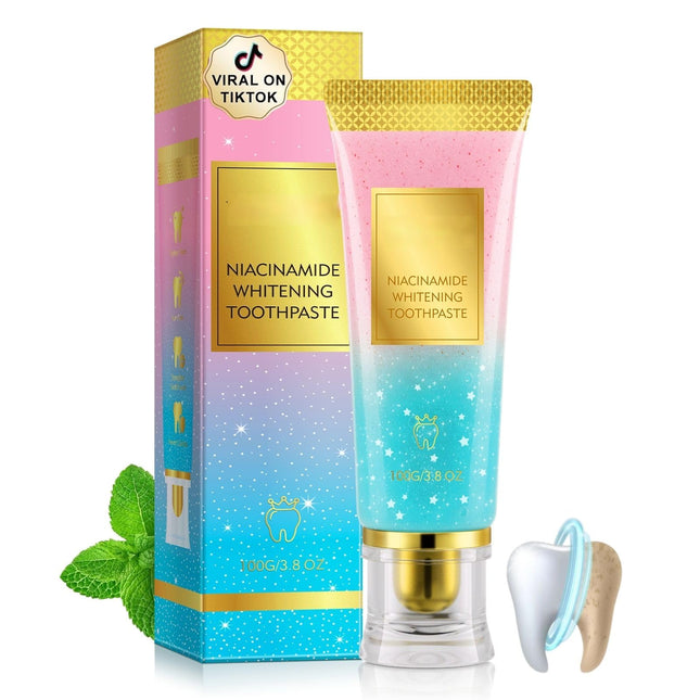 Jiorniee Niacinamide Whitening Toothpaste 100g Intensive Toothpaste for Sensitive Teeth, Gentle Stain Removal