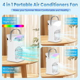 Portable Air Conditioner Cooling Fan with Remote