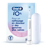 Oral-B iO4 Electric Toothbrush, for a Gentle Clean and Healthier Gums, White, iO Series 4 with 1 Toothbrush, 1 Brush Head, and 1 Travel Case