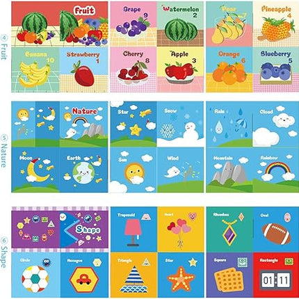 Child's First Soft Books with Rustling Sound,Non-Toxic Cloth Books Toy Set T80