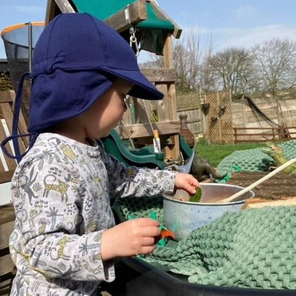 FURTALK Baby Sun Hat UPF 50+ UV Ray Sun Protection Cotton Toddler Hats, Navy