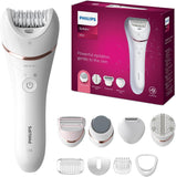 (New Open)Philips Epilator Series 8000, Wet & Dry Epilator for Legs, Body & Feet, BRE740/14