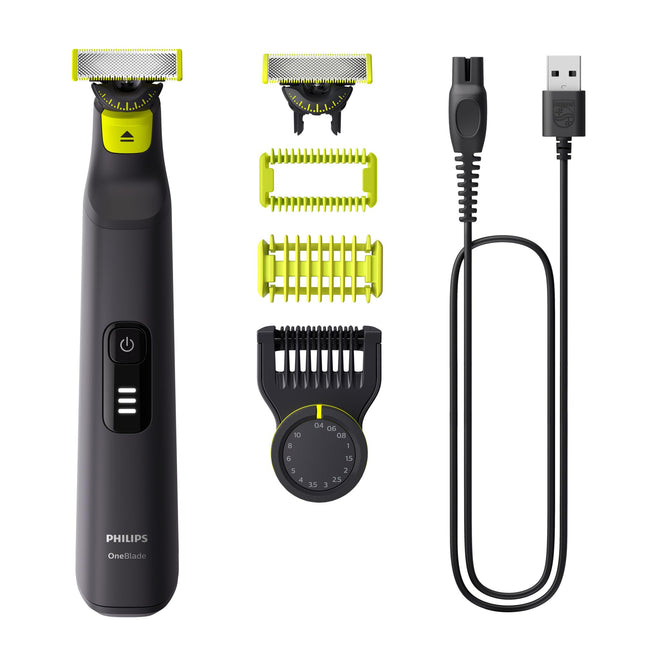 Philips OneBlade 360 Pro, Wet & Dry, Trim, Edge & Shave with the 14 lengths Precision Comb, QP6542/15