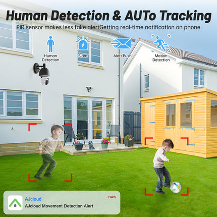 Light Bulb Security Camera, 2.4G/5G WiFi Security Cameras Wireless Outdoor Indoor, 2K Bulb Cameras for Home Security Outside, Motion Detection Alarm, Night Vision