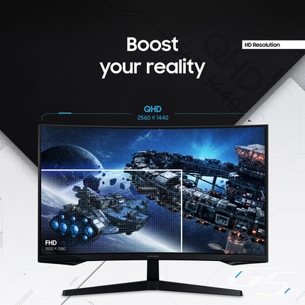 Samsung Odyssey 32 inch Curved Gaming Monitor 165 Hz 1 ms,  LS32CG550ENXZA - KM1
