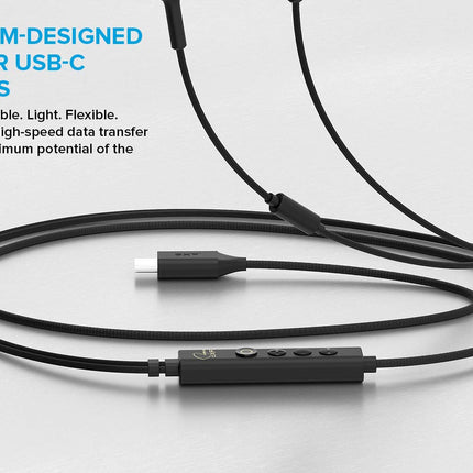 Creative SXFI Trio Triple-Driver in-Ear USB-C Headphones with Super X-Fi Audio Holography, 3D Surround Sound, Up to 100 dB SNR, Kevlar Cable with SXFI Wire, Built-in Mic, AuraSeal Noise Isolation