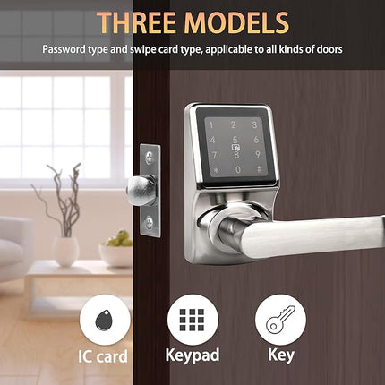Keyless Door Lock with Touchscreen Keypad, Easy Installation, Battery Reminder