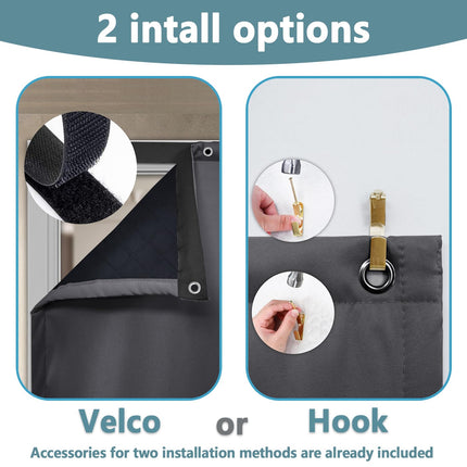 OliGreenice 82x204cm/W32xL80" Thermal Insulated Door Curtain Eyelet Doorway Cover Panel Windproof Warm Cold Protection Oxford Cloth Thicken Cotton Fiber Drapes for Living Room Garage Bedroom Dark Gray X004CLAJXH
