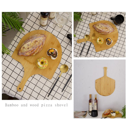 AOKID Lightweight Smooth Wooden Pizza Paddle and Serving Board for Baking Pizza, Bread, Cutting Fruit, Vegetables
