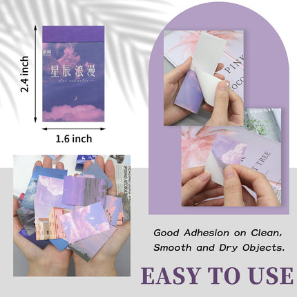 Daoeny 600 Pieces Washi Sticker Set, 12 Set Scrapbooking Diary Planner Album Diary Notebook, Scrapbooking Sticker Journaling Supplies for DIY Arts and Crafts Card Making Laptop Decoration