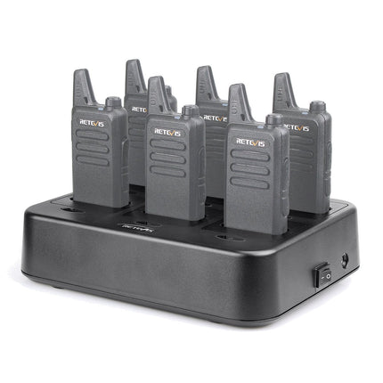 Retevis RTC22 Six-Way Walkie Talkie Charger ONLY, 1 Pack